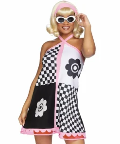 Tomfoolery Ladiesc Swinging 60s Sweetie Costume By Leg Avenue