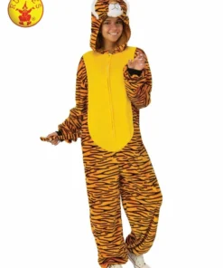 Rubie's Deerfield Tiger Furry Onesie Costume-Adult Mensc