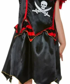 Smiffys Girls Costumes Toddler Pirate Skull And Crossbones Girl Costume
