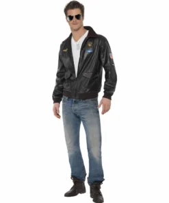 Smiffys Top Gun Bomber Jacket Mensc