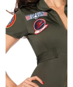 Tomfoolery Top Gun Flight Catsuit - Ladies By Leg Avenue