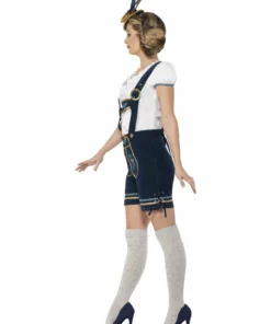 Smiffys Traditional Ladies Edelweiss Lederhosen Costume