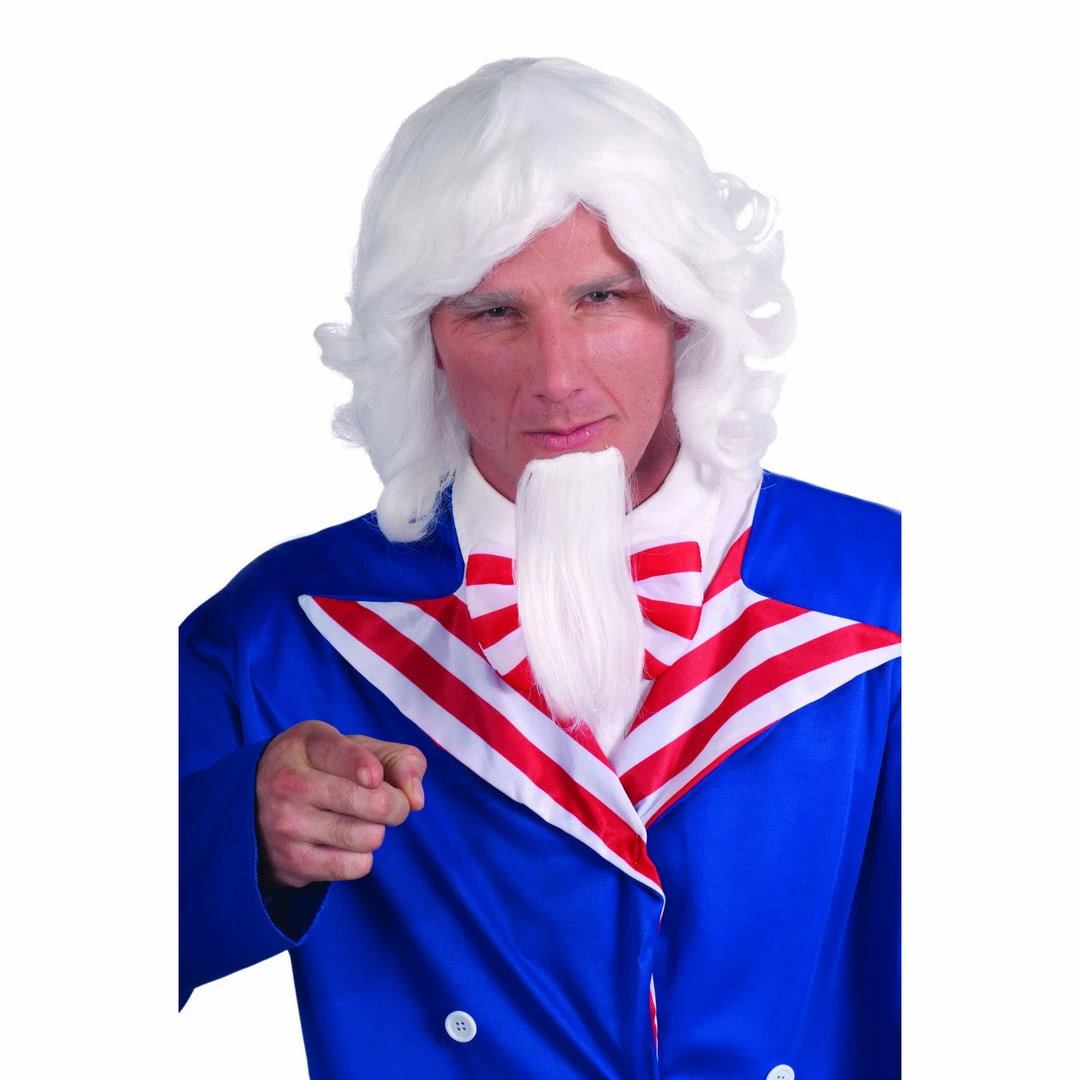 Forum Novelties Medieval & Historical Uncle Sam Wig And Beard Set 3 Forum Novelties Medieval & Historical Uncle Sam Wig And Beard Set