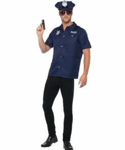 Smiffys Occupations & Uniforms US Cop Mens Costume