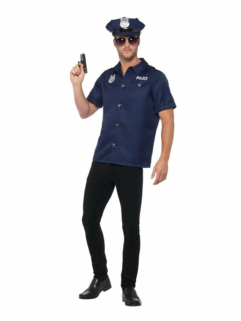 Smiffys Occupations & Uniforms US Cop Mens Costume 4 Smiffys Occupations & Uniforms US Cop Mens Costume