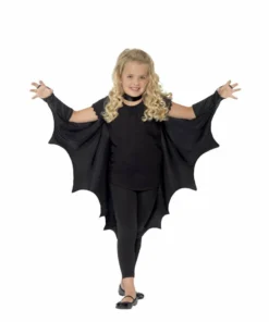 Smiffys Vampire Bat Wings - Child Girls Costumes