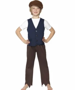 Smiffys Boys Costumes Victorian Poor Peasant Boy Kit