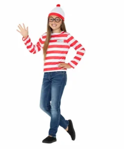 Smiffys Wheres Wally Kids Instant Kit - Children's Girls Costumes