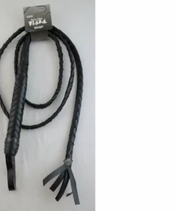 Trademart Black Faux Leather Whip