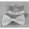 Trademart Suspenders & Ties White Bow Tie 2 Trademart Suspenders & Ties White Bow Tie