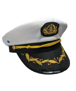 Trademart White Sailor Captain Hat