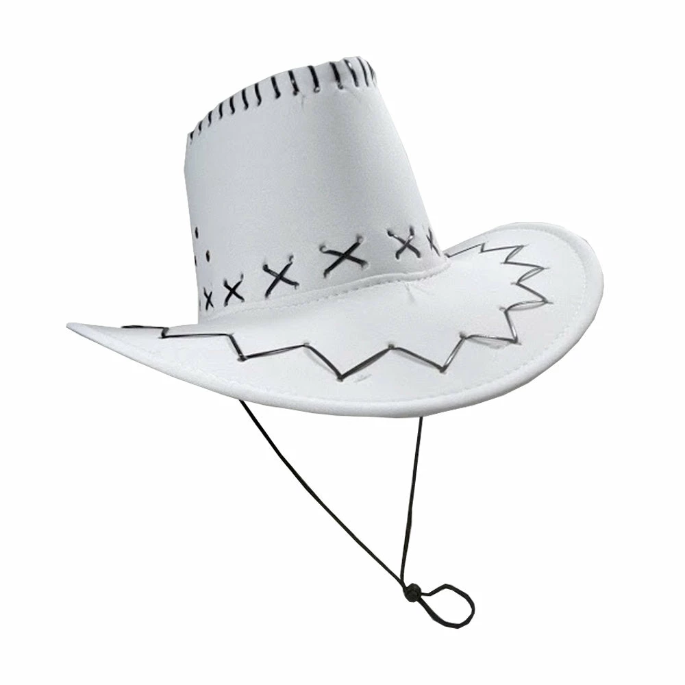 Trademart Accessoriesc White Cowboy Hat 3 Trademart Accessoriesc White Cowboy Hat
