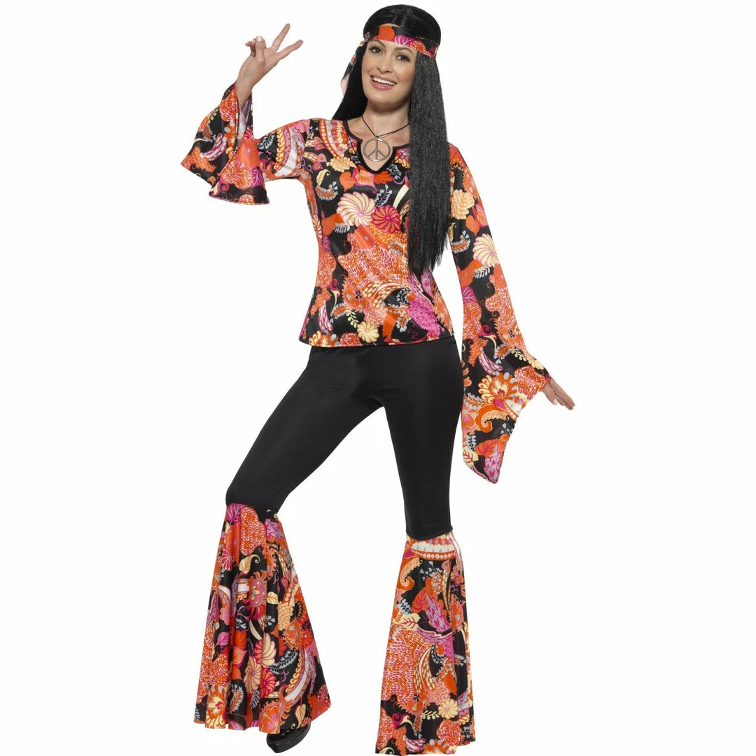 Smiffys Ladiesc Willow The Hippie Costume 3 Smiffys Ladiesc Willow The Hippie Costume