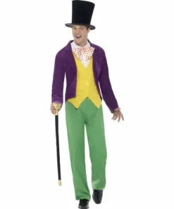 Smiffys Mensc Roald Dahl Willy Wonka Costume - Men's