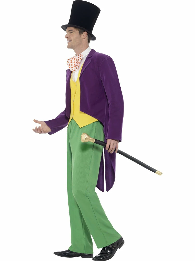 Smiffys Mensc Roald Dahl Willy Wonka Costume - Men's 4 Smiffys Mensc Roald Dahl Willy Wonka Costume - Men's