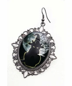Tomfoolery Witche & Wizard Cameo Earrings Jewellery