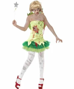 Smiffys Zombie Fairy Halloween Ladies Costume