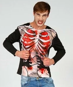 Interalia Group Mensc Zombie Skeleton T-Shirt